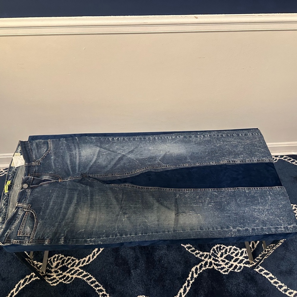 Versace Jeans Collection Men's Faded Blue Slim Jeans